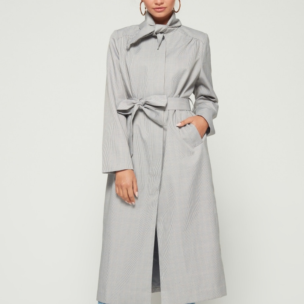Stylekeepers | Casting Call Grey Mini Check Trench